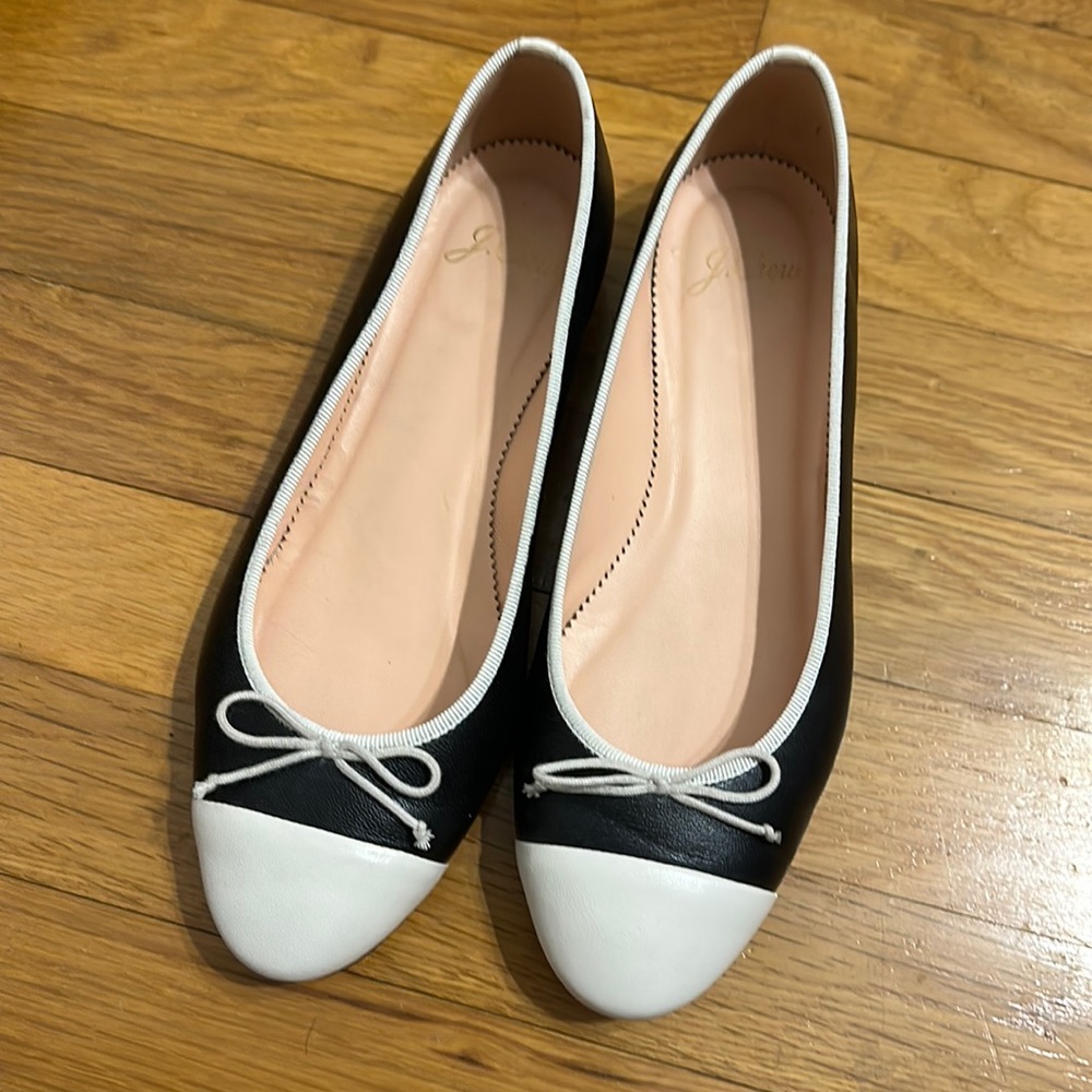 J Crew Cap Toe Ballet Flats